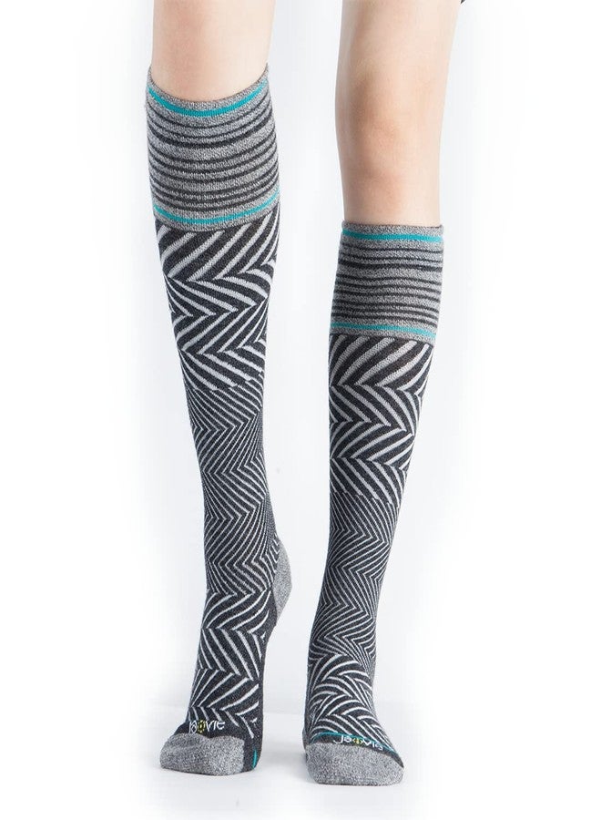 ja vie 76% Merino Wool Compression Socks 15-20mmHg Seamless Toe for Women & Men - Image 2